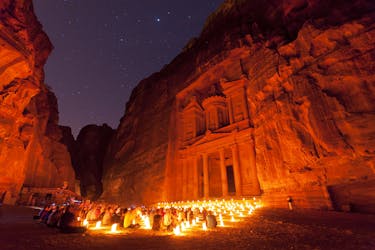 Private Tour of Petra and Petra by Night from Wadi Rum